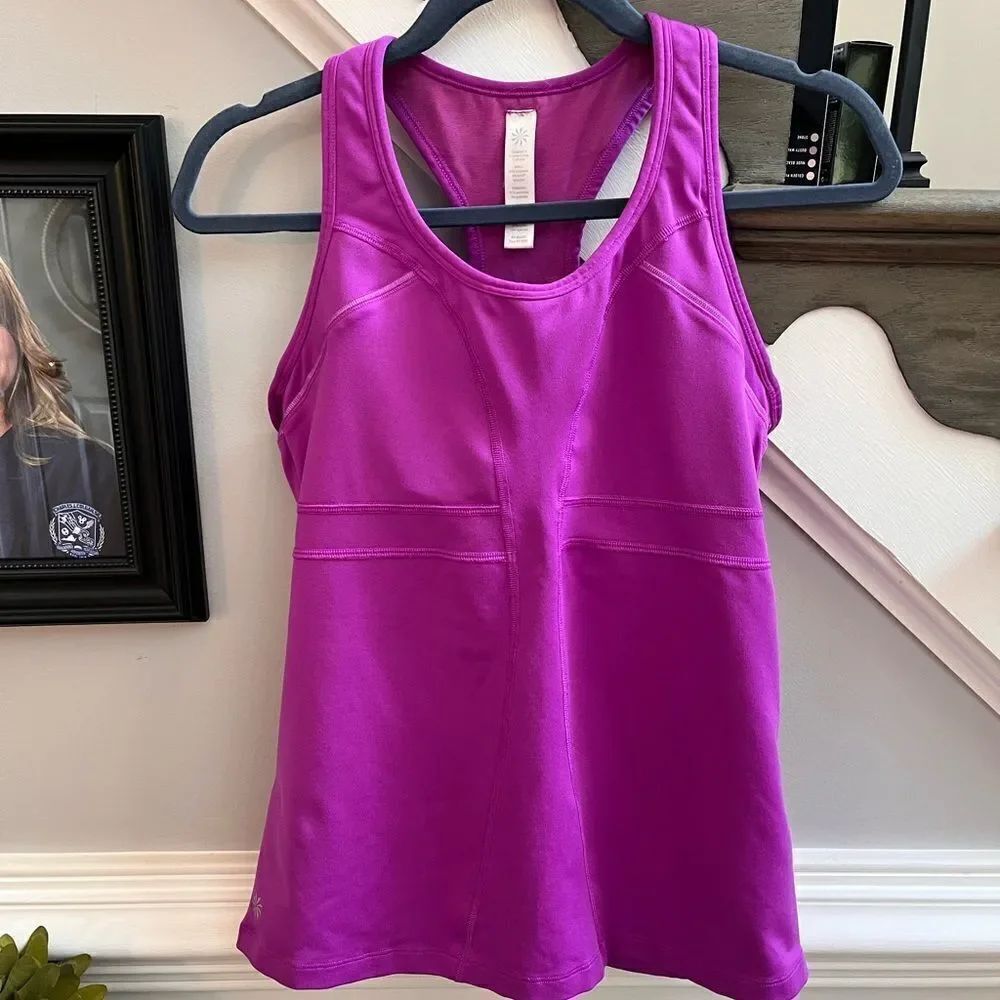 Athleta Turbocharged Purple Tank Top sz M EUC
